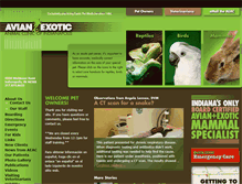 Tablet Screenshot of exoticvetclinic.com